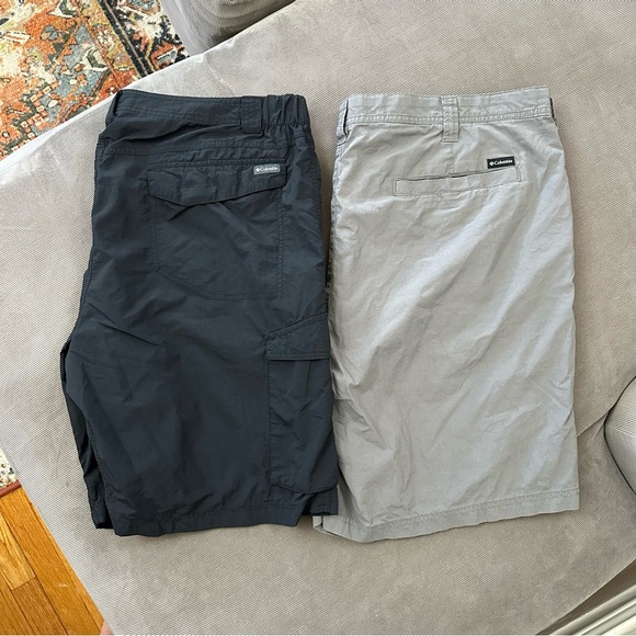 Lot of 2 Columbia Shorts Men’s 44 10” Inseam Outdoor Hiking Golf Fishing - Picture 1 of 13